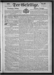 Der Gesellige : Graudenzer Zeitung 1898.09.16, Jg. 73, No. 217