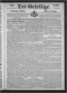 Der Gesellige : Graudenzer Zeitung 1898.09.17, Jg. 73, No. 218