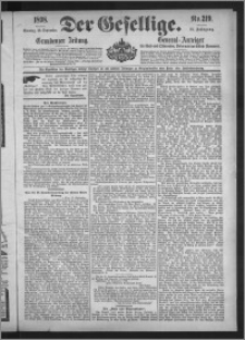 Der Gesellige : Graudenzer Zeitung 1898.09.18, Jg. 73, No. 219