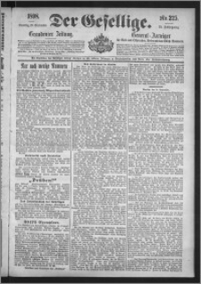 Der Gesellige : Graudenzer Zeitung 1898.09.25, Jg. 73, No. 225