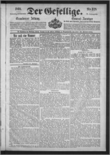 Der Gesellige : Graudenzer Zeitung 1898.09.29, Jg. 73, No. 228