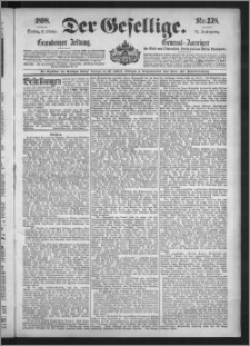 Der Gesellige : Graudenzer Zeitung 1898.10.11, Jg. 73, No. 238