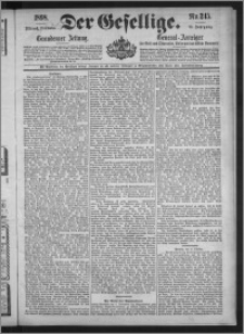 Der Gesellige : Graudenzer Zeitung 1898.10.19, Jg. 73, No. 245