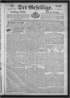 Der Gesellige : Graudenzer Zeitung 1898.10.21, Jg. 73, No. 247