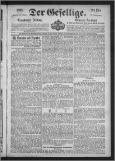 Der Gesellige : Graudenzer Zeitung 1898.10.30, Jg. 73, No. 255