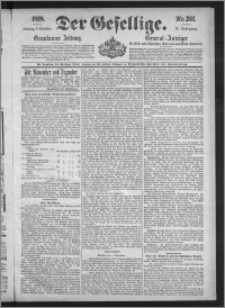 Der Gesellige : Graudenzer Zeitung 1898.11.06, Jg. 73, No. 261