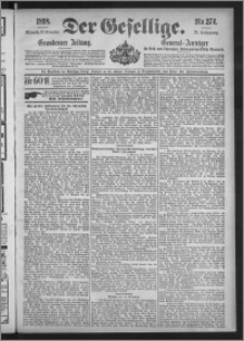 Der Gesellige : Graudenzer Zeitung 1898.11.23, Jg. 73, No. 274