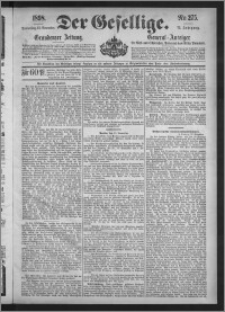 Der Gesellige : Graudenzer Zeitung 1898.11.24, Jg. 73, No. 275