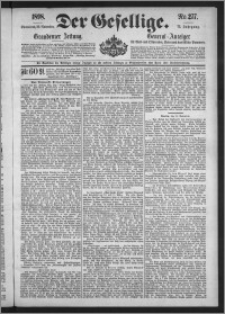 Der Gesellige : Graudenzer Zeitung 1898.11.26, Jg. 73, No. 277