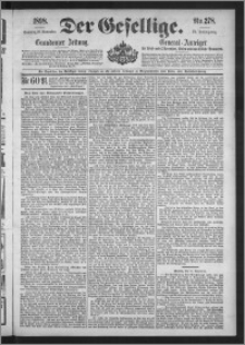 Der Gesellige : Graudenzer Zeitung 1898.11.27, Jg. 73, No. 278