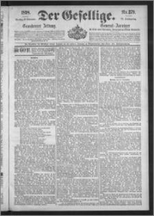 Der Gesellige : Graudenzer Zeitung 1898.11.29, Jg. 73, No. 279