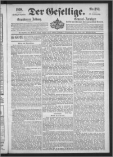 Der Gesellige : Graudenzer Zeitung 1898.12.02, Jg. 73, No. 282