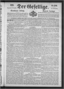 Der Gesellige : Graudenzer Zeitung 1898.12.10, Jg. 73, No. 289
