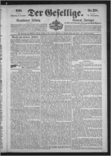 Der Gesellige : Graudenzer Zeitung 1898.12.21, Jg. 73, No. 298