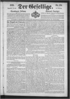 Der Gesellige : Graudenzer Zeitung 1899.07.22, Jg. 74, No. 170