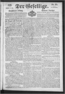 Der Gesellige : Graudenzer Zeitung 1899.07.23, Jg. 74, No. 171