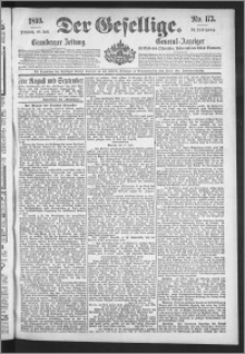 Der Gesellige : Graudenzer Zeitung 1899.07.26, Jg. 74, No. 173