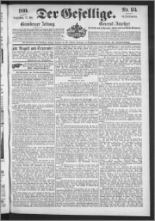 Der Gesellige : Graudenzer Zeitung 1899.07.27, Jg. 74, No. 174