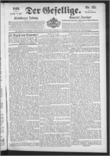 Der Gesellige : Graudenzer Zeitung 1899.07.28, Jg. 74, No. 175