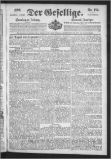 Der Gesellige : Graudenzer Zeitung 1899.08.05, Jg. 74, No. 182