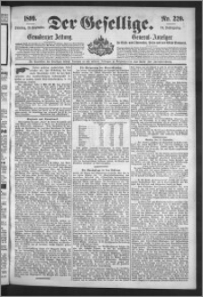 Der Gesellige : Graudenzer Zeitung 1899.09.19, Jg. 74, No. 220