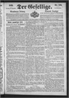 Der Gesellige : Graudenzer Zeitung 1899.09.26, Jg. 74, No. 226