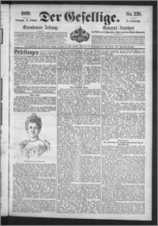 Der Gesellige : Graudenzer Zeitung 1899.10.11, Jg. 74, No. 239