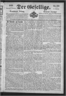 Der Gesellige : Graudenzer Zeitung 1899.11.02, Jg. 74, No. 258