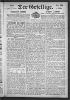 Der Gesellige : Graudenzer Zeitung 1899.11.14, Jg. 74, No. 268