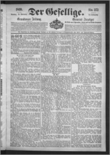 Der Gesellige : Graudenzer Zeitung 1899.11.19, Jg. 74, No. 273