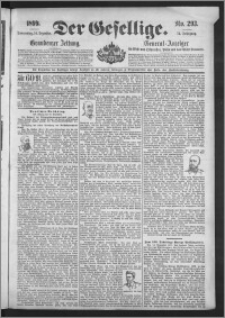 Der Gesellige : Graudenzer Zeitung 1899.12.14, Jg. 74, No. 293