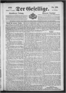 Der Gesellige : Graudenzer Zeitung 1899.12.17, Jg. 74, No. 296