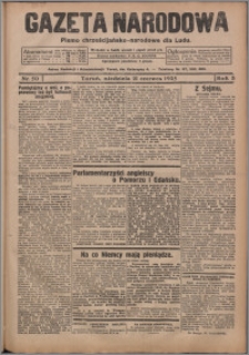 Gazeta Narodowa : pismo chrzescijańsko-narodowe dla Ludu 1925.06.21, R. 3, nr 50 + dod. nr 1