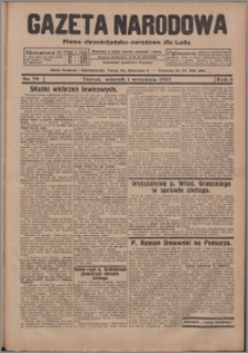 Gazeta Narodowa : pismo chrzescijańsko-narodowe dla Ludu 1925.09.01, R. 3, nr 79