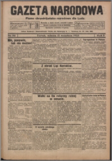 Gazeta Narodowa : pismo chrzescijańsko-narodowe dla Ludu 1925.09.12, R. 3, nr 84 + dod.