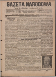 Gazeta Narodowa : pismo chrzescijańsko-narodowe dla Ludu 1925.09.29, R. 3, nr 91