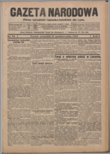 Gazeta Narodowa : pismo chrzescijańsko-narodowe dla Ludu 1925.10.15, R. 3, nr 98