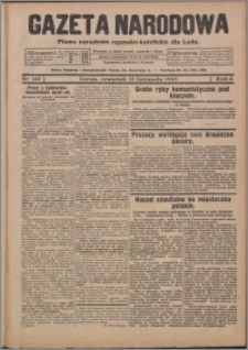 Gazeta Narodowa : pismo chrzescijańsko-narodowe dla Ludu 1925.11.12, R. 3, nr 110