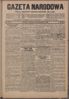 Gazeta Narodowa : pismo chrzescijańsko-narodowe dla Ludu 1925.11.21, R. 3, nr 114 + dod.