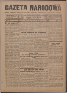 Gazeta Narodowa : pismo narodowe rzymsko-katolickie dla Ludu, poświęcone sprawom wsi polskiej 1927.03.03, R. 5, nr 27