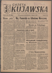 Gazeta Kujawska : organ międzypartyjnych stronnictw politycznych 1947.02.03, R. 2, nr 27 (362)