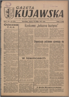 Gazeta Kujawska : organ międzypartyjnych stronnictw politycznych 1947.02.18, R. 2, nr 40 (339)