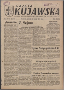 Gazeta Kujawska : organ międzypartyjnych stronnictw politycznych 1947.02.20, R. 2, nr 42 (341)