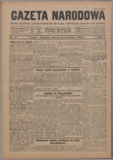 Gazeta Narodowa : pismo narodowe rzymsko-katolickie dla Ludu, poświęcone sprawom wsi polskiej 1926.04.10, R. 4, nr 42 + dod. nr 15