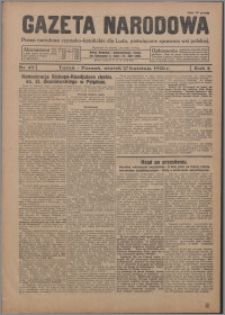 Gazeta Narodowa : pismo narodowe rzymsko-katolickie dla Ludu, poświęcone sprawom wsi polskiej 1926.04.27, R. 4, nr 49