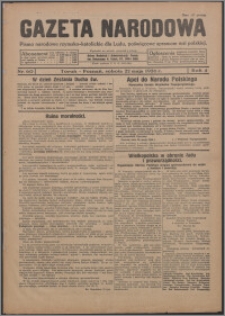 Gazeta Narodowa : pismo narodowe rzymsko-katolickie dla Ludu, poświęcone sprawom wsi polskiej 1926.05.22, R. 4, nr 60