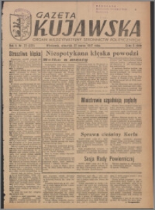 Gazeta Kujawska : organ międzypartyjnych stronnictw politycznych 1947.03.27, R. 2, nr 72 (371)