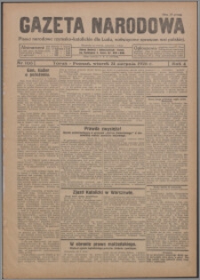 Gazeta Narodowa : pismo narodowe rzymsko-katolickie dla Ludu, poświęcone sprawom wsi polskiej 1926.08.31, R. 4, nr 103