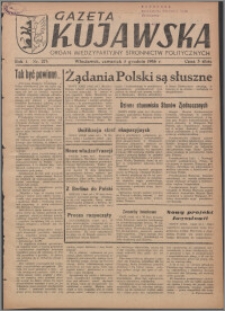 Gazeta Kujawska : organ międzypartyjnych stronnictw politycznych 1946.12.05, R. 1, nr 278