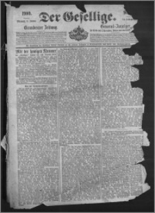 Der Gesellige : Graudenzer Zeitung 1900.01.03, Jg. 74, No. 1